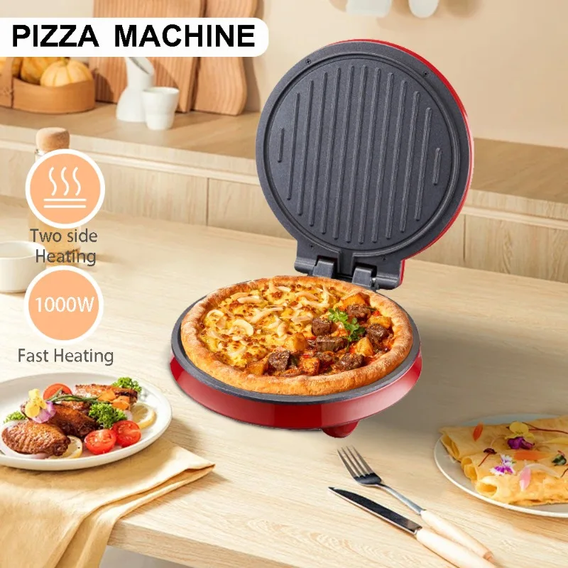 Sandwich Press Grill - เครื่องทำพิซซ่าไฟฟ้า 110V, กระทะเค้กไฟฟ้าแบบให้ความร้อนสองด้าน, เครื่องทำแพนเค้ก, เครื่องทำแพนเค้ก, เครื่องทอดอเนกประสงค์