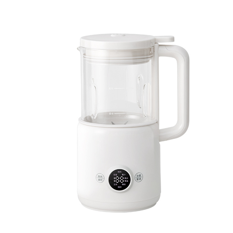 Soy Milk Maker - เครื่องทำนมถั่วเหลืองอัตโนมัติขนาดเล็ก 2-in-1 เครื่องปั่นอเนกประสงค์สำหรับทำน้ำผลไม้และซุป เหมาะสำหรับใช้ในบ้านและครัวขนาดเล็ก