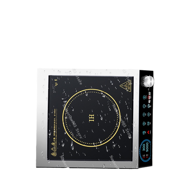 Wok Electric Flat - เตาแม่เหล็กไฟฟ้ากำลังสูงอเนกประสงค์สำหรับใช้ในครัวเรือน กระทะแบบใหม่ ทรงแบน สำหรับใช้ในเชิงพาณิชย์ เตาไฟฟ้าแบบเว้าสำหรับทอด
