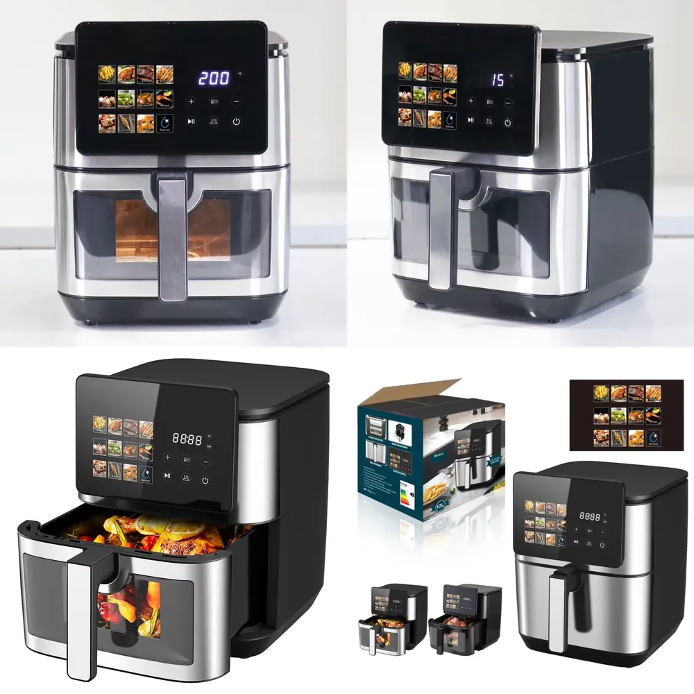 Air Fryer 5L Digital - หม้อทอดไร้น้ำมันไฟฟ้าดิจิตอลขนาด 5L 6L 7L 8L 12L