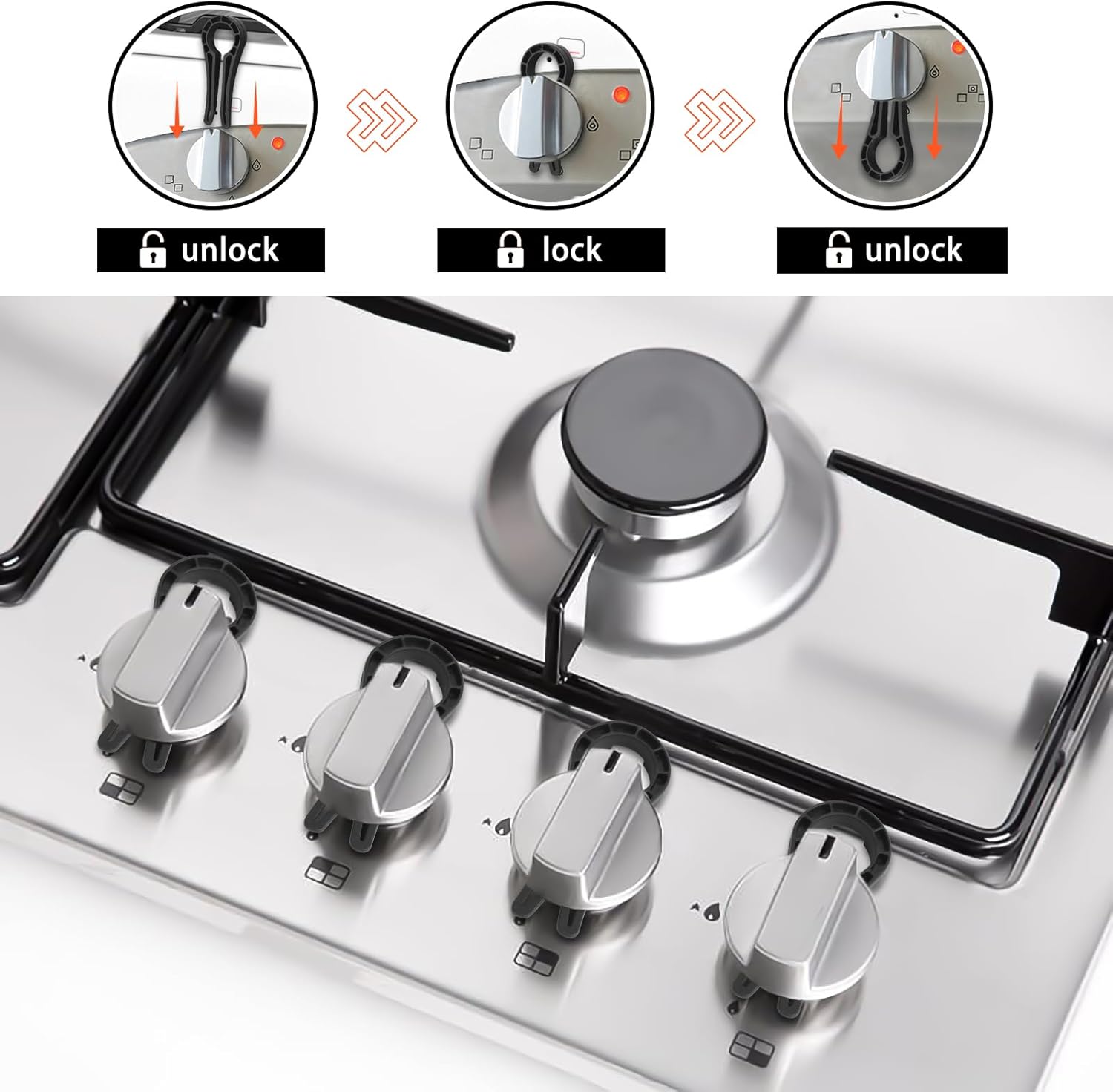 ชุดอุปกรณ์ป้องกันเด็กในครัว ป้ - Kitchen Appliances Gas Stove บทวิจารณ์และราคา