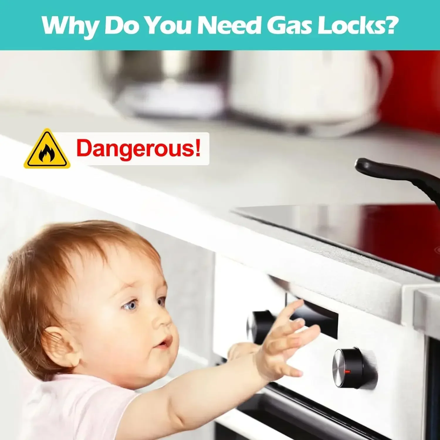 ชุดอุปกรณ์ป้องกันเด็กในครัว ป้ - Kitchen Appliances Gas Stove บทวิจารณ์และราคา