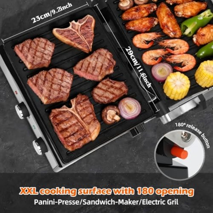 เครื่องทำแซนด์วิชแบบกด Panini  - Sandwich Press Grill บทวิจารณ์และราคา