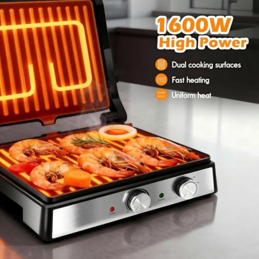 เครื่องทำแซนด์วิชแบบกด Panini  - Sandwich Press Grill บทวิจารณ์และราคา