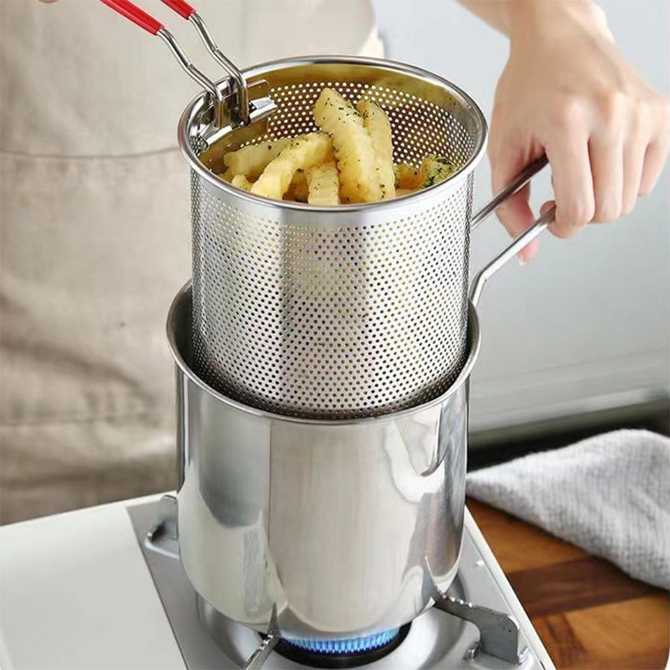 Deep Fryer 304 หม้อทอดสแตนเลสพ - Kitchen Appliances In Japanese บทวิจารณ์และราคา