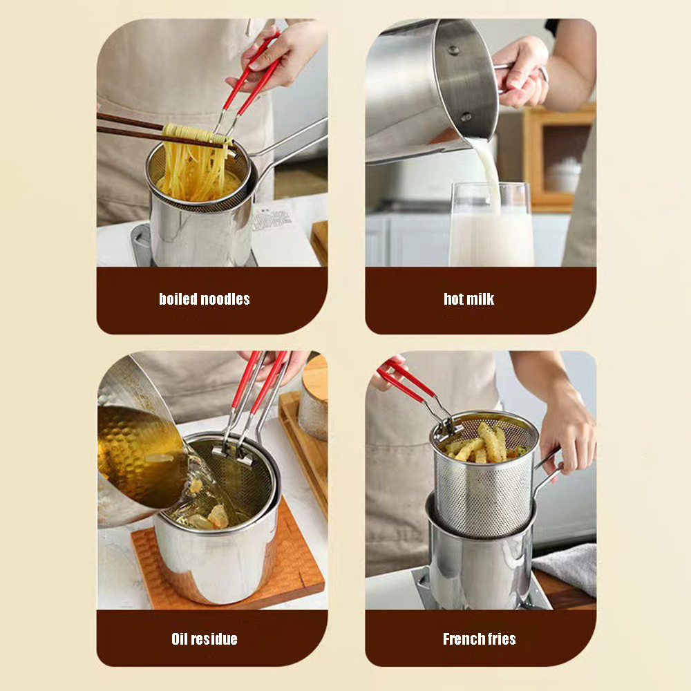 Deep Fryer 304 หม้อทอดสแตนเลสพ - Kitchen Appliances In Japanese บทวิจารณ์และราคา