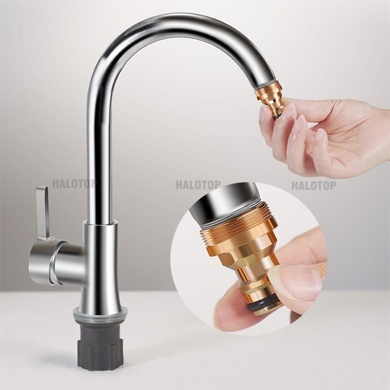 อะแดปเตอร์ก๊อกน้ำประปาทองเหลือ - Kitchen Appliances Design บทวิจารณ์และราคา