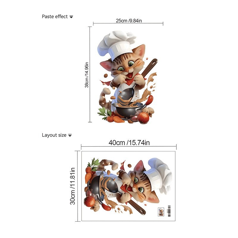 สติ๊กเกอร์ติดผนังลายการ์ตูนหนู - Kitchen Appliances Design บทวิจารณ์และราคา