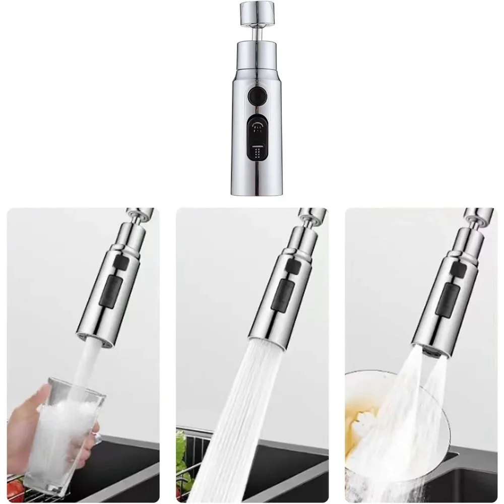 1 PC 3 IN1 ยืดหยุ่นก๊อกน้ําห้อ - Kitchen Appliances Design บทวิจารณ์และราคา