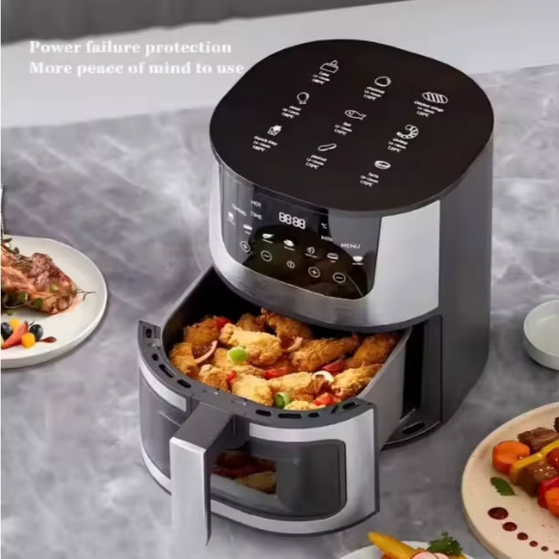 หม้อทอดไร้น้ำมันไฟฟ้าขนาด 5 ลิ - Air Fryer 5L Digital บทวิจารณ์และราคา