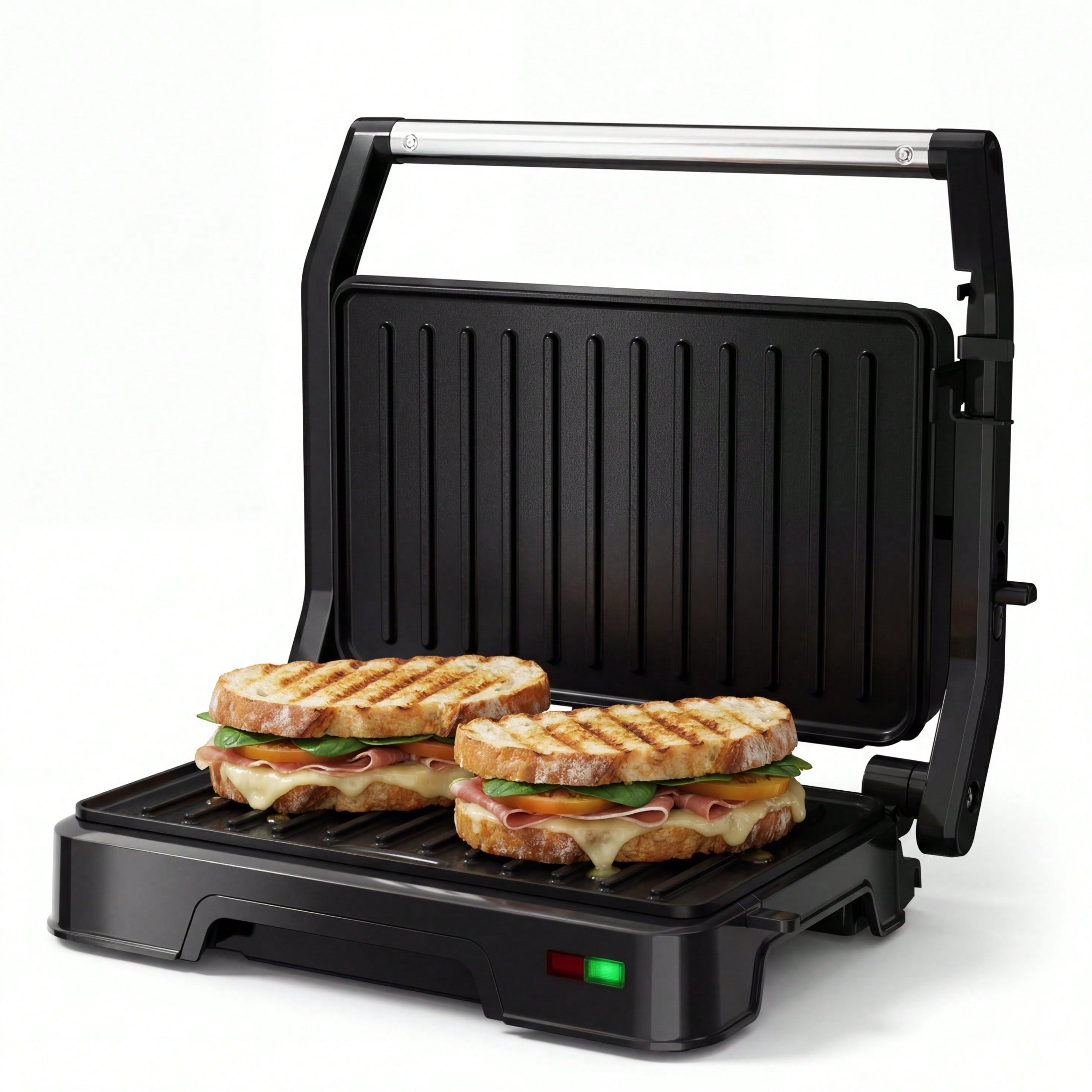 เครื่องทำแซนด์วิชแบบกด 2 ช่อง, - Sandwich Press Grill บทวิจารณ์และราคา
