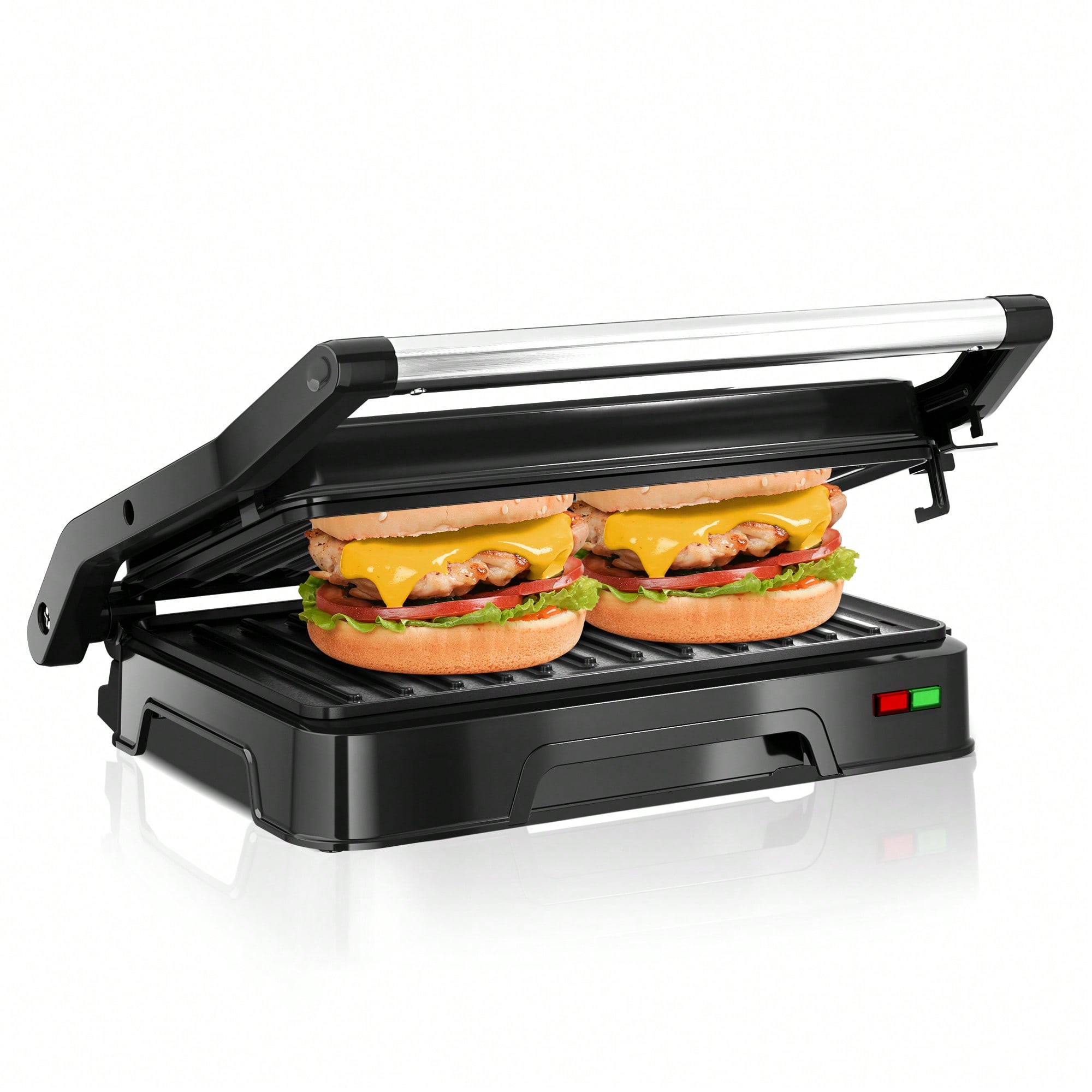 เครื่องทำแซนด์วิชแบบกด 2 ช่อง, - Sandwich Press Grill บทวิจารณ์และราคา