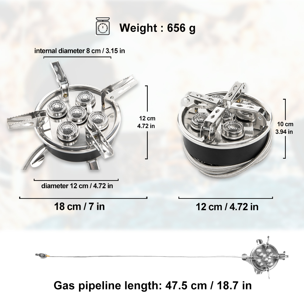 Widesea Camping 5in1 เตาแก๊สกล - Kitchen Appliances Gas Stove บทวิจารณ์และราคา