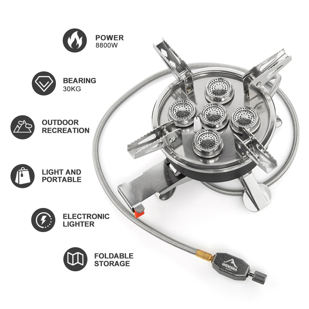 Widesea Camping 5in1 เตาแก๊สกล - Kitchen Appliances Gas Stove บทวิจารณ์และราคา