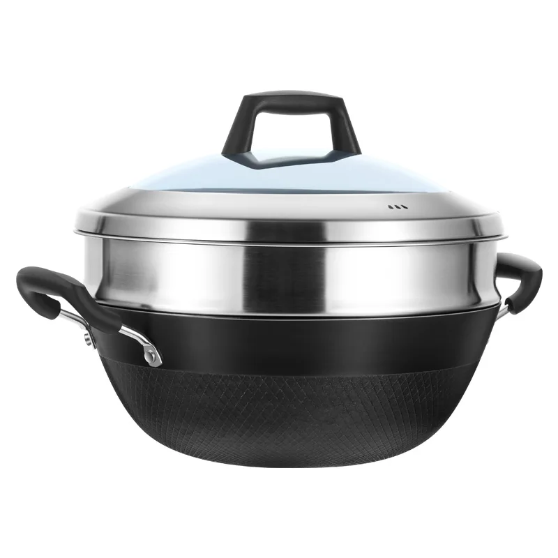 กระทะก้นแบน กระทะสแตนเลสพร้อมฝ - Wok Electric Flat บทวิจารณ์และราคา