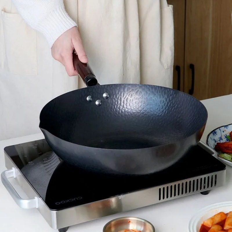 กระทะเหล็กกล้าคาร์บอน 32 ซม. ช - Wok Electric Flat บทวิจารณ์และราคา