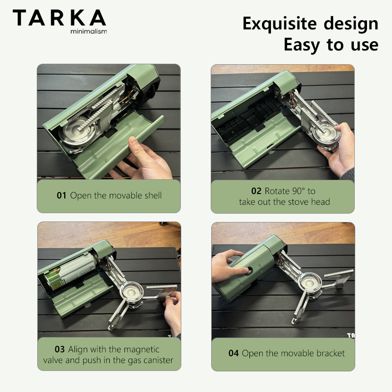 เตาแก๊สพกพาแบบพับได้ TARKA กำล - Kitchen Appliances Gas Stove บทวิจารณ์และราคา